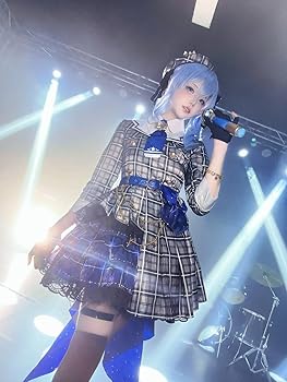 星街すいせい　コスプレ衣装　 ウィッグ付き Amazon.co.jp: [BASETAKE] 星街すいせい コスプレ衣装 ウィッグ